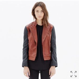 Madewell quilted backroad Leather Jacket